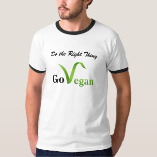 Faites la bonne chose vont T-shirt végétalien
