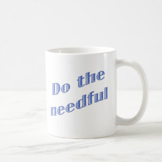 Faites la tasse bleue nécessaire