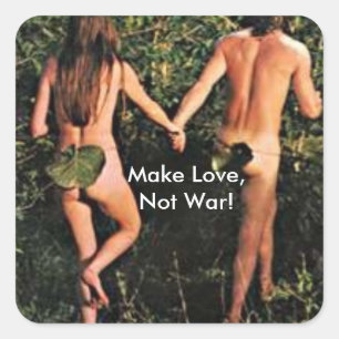 Faites l'amour, pas la guerre ! Autocollant