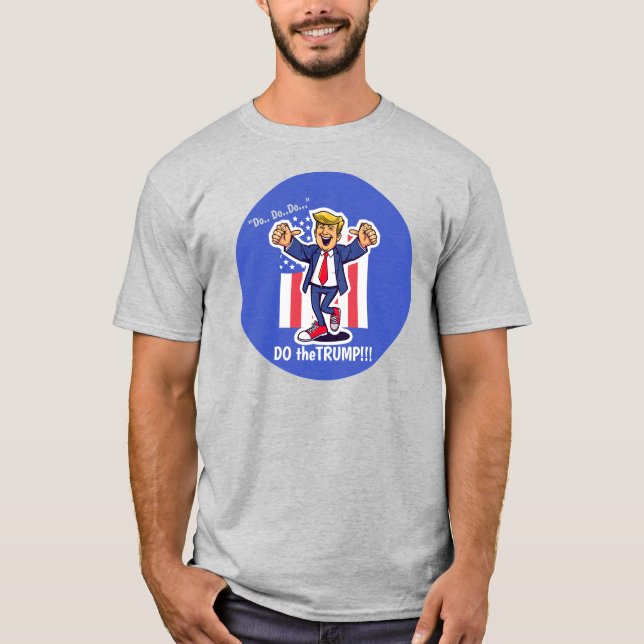 FAITES LE T-shirt Cartoon de Trump (Devant)