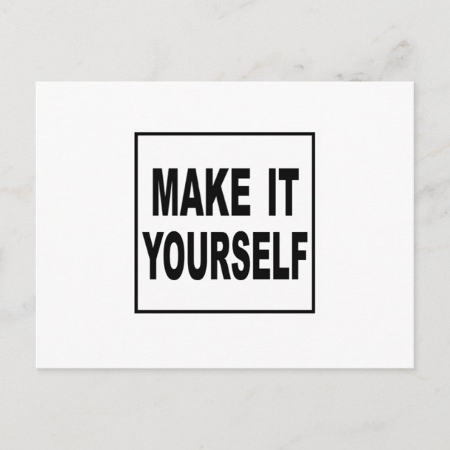 Faites-Le Vous-Même Des Cartes Postales Personnali (Devant)