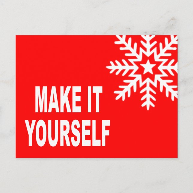 Faites-Le Vous-Même Invitation Carte Postale (Devant)