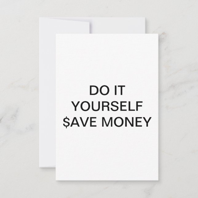 FAITES-LE VOUS-MÊME ~ Invitation / RSVP 3.5 x5 (Devant)