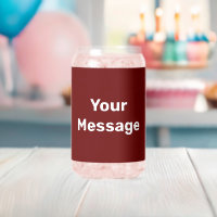Faites-le vous-même Modèle de texte rouge foncé et