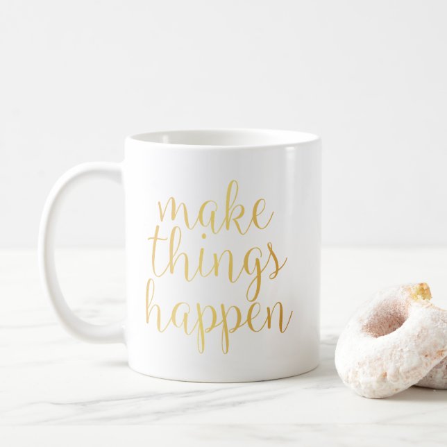 Faites les choses se produire tasse (Avec donut)
