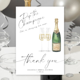 Faites sauter le Champagne - merci pour la fête de