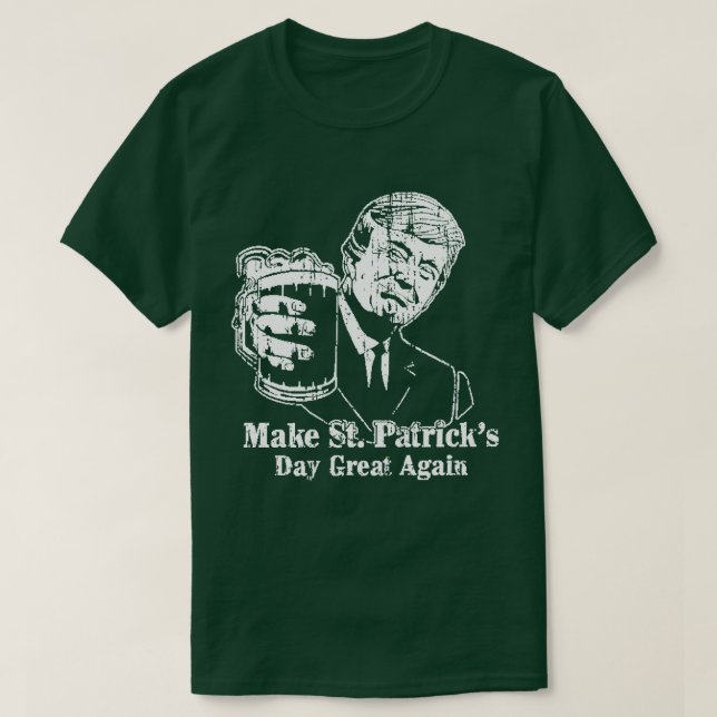 Faites T-shirt irlandais du jour de St Patrick le (Design devant)