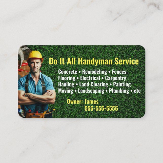 Faites tout Carte de visite Handyman (Devant)
