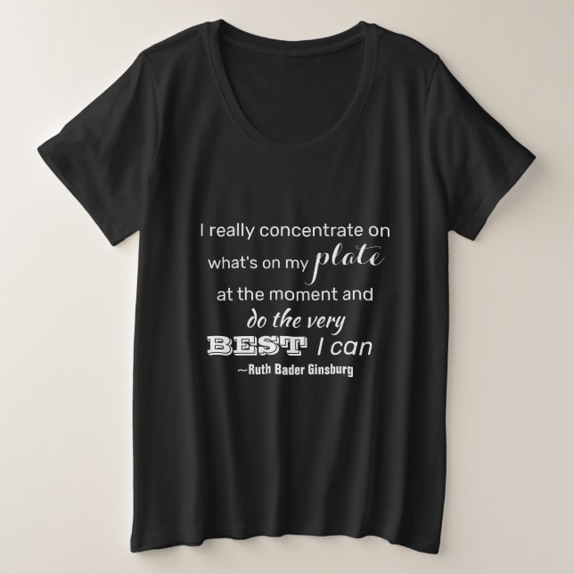 Faites Tout Le Mieux Que Je Puisse RBG Citation In (Design devant)
