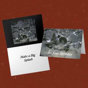 Faites un grand splash stylé carte d'anniversaire 
