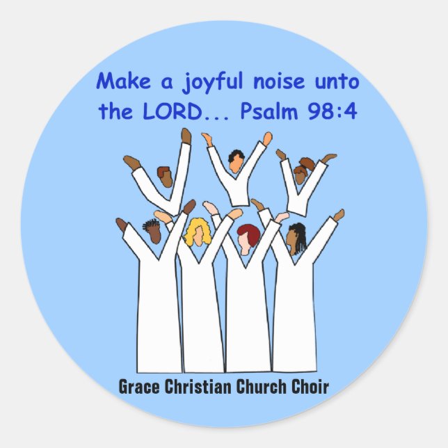 Faites Un Stickers Chrétien De Bruit Joyeux (Devant)