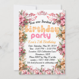 Faites un voeu : Invitation de fête d'anniversaire