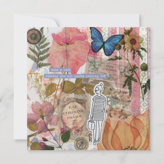 Faites une carte de voeux à plat (Devant)