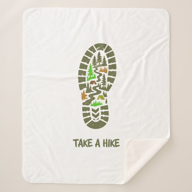 Faites Une Randonnée | Couverture Sherpa (Devant)