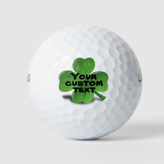 Faites vos propres balles de golf Shamrock Jour de (Devant)