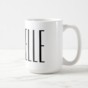 Faites vos propres grandes tasses de café de nom 