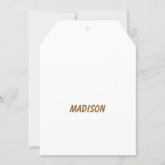 Faites votre marque 5" x 7" Étiquette Carte plate