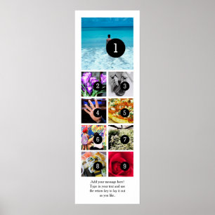 Faites votre propre affiche de photo avec 9 images