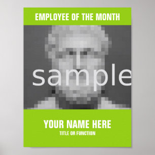 Faites votre propre affiche photo Employé du mois