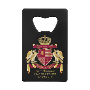 Faites votre propre blason Emblème d'aigle rouge o