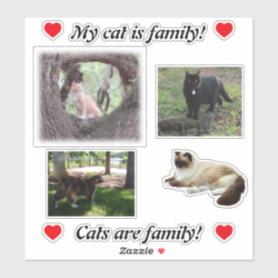 Faites votre propre chat Stickers Modèle pour les 