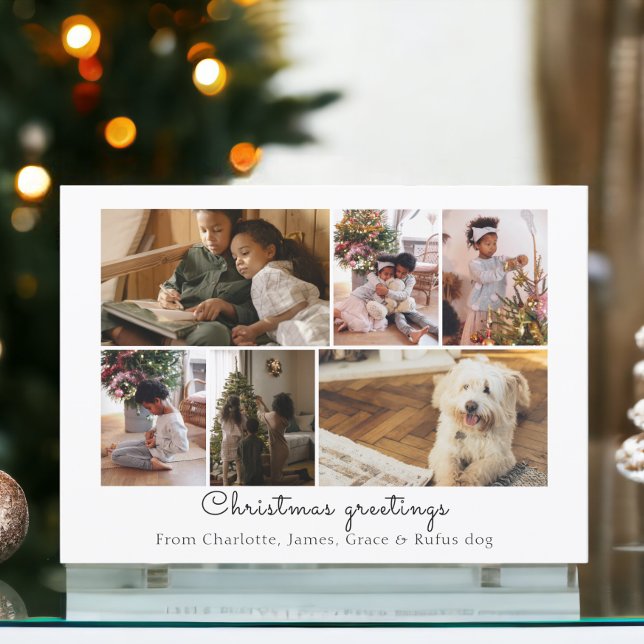 Faites votre propre collection de photos carte per (Make Your Own Photo Collage Personalized Card for Christmas or other occasions from Ricaso)