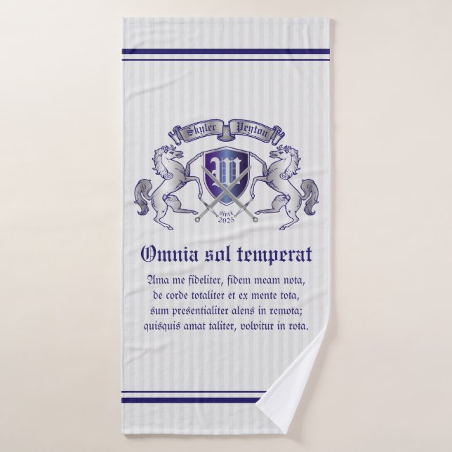 Faites votre propre manteau du bouclier argenté de (Serviette de bain)