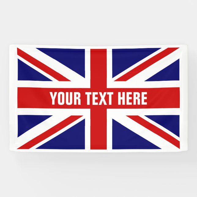Faites votre propre signe britannique de bannière (Horizontal)