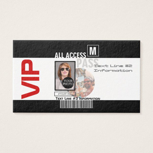 Faites votre propre VIP Pass 8 façons de personnal (Devant)
