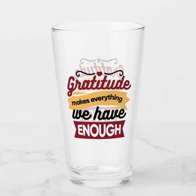 Faith and Gratitude Artwork – Uplifting Christian  Glas (Vorderseite)