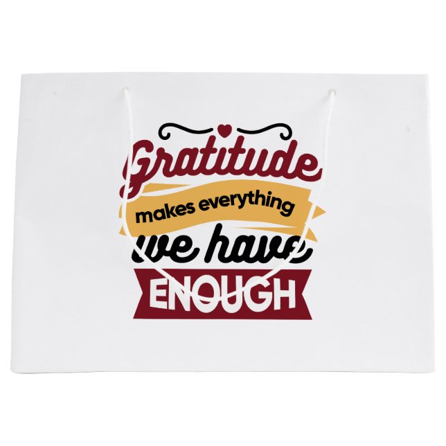 Faith and Gratitude Artwork – Uplifting Christian  Große Geschenktüte (Vorderseite)
