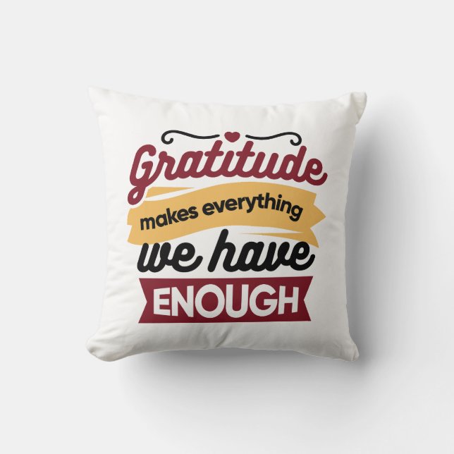 Faith and Gratitude Artwork – Uplifting Christian  Kissen (Vorderseite)