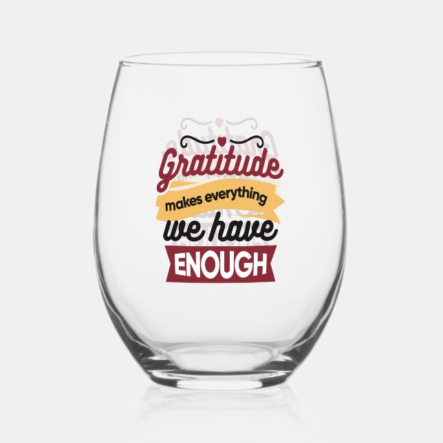 Faith and Gratitude Artwork – Uplifting Christian  Weinglas Ohne Stiel (Vorderseite)