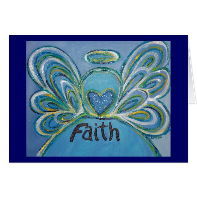 Faith Angel Greeting Card (Vorderseite (Horizontal))