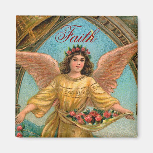 Faith Angel Magnet - 2 eines Set von 4 (Vorne)