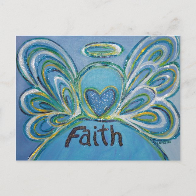 Faith Angel Postcard Postkarte (Vorderseite)