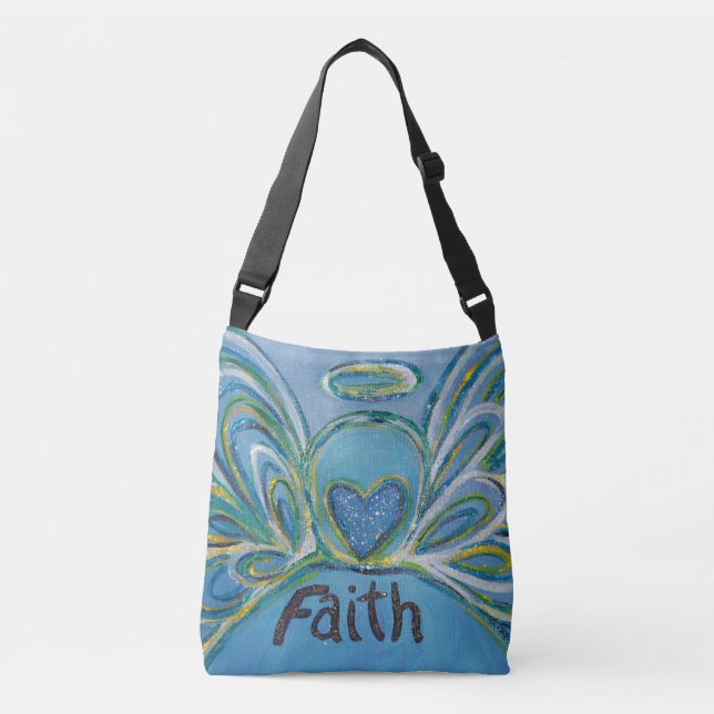 Faith Angel Word Art Purge Corps croisé sac (Devant)