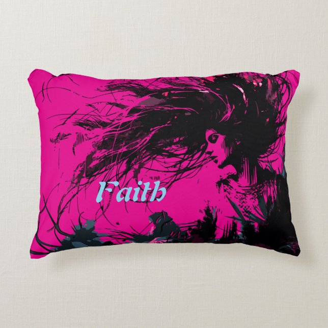 Faith Art Retro Coussin (Devant)