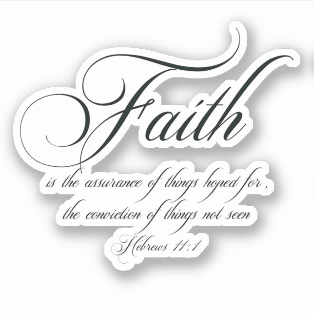 Faith Aufkleber (Vorderseite)