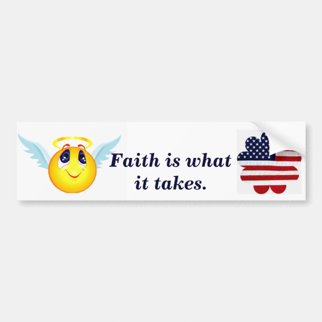 Faith _Autoaufkleber Autoaufkleber (Vorne)