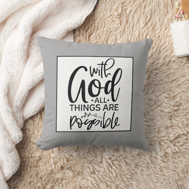 Faith Based Affirmation Throw Pillow Kissen (Decke)