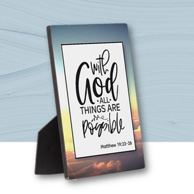 Faith Based Bible Verse Tabletop Fotoplatte (Von Creator hochgeladen)