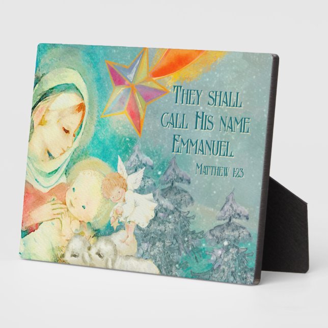 Faith based Christlich theme Christmas Fotoplatte (Seite)