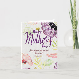 Faith Based Mother's Day Card Scripture Bible Vers Karte