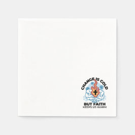 Faith Behalte uns warm - Hochwertiges Winterwerk Serviette