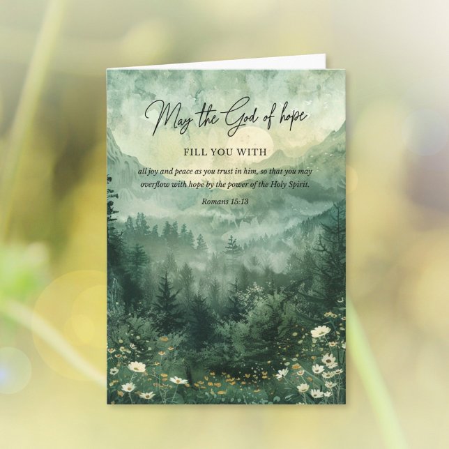 Faith Bible Verse Romans 15:13 Karte (Von Creator hochgeladen)