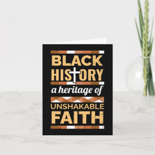 Faith Black History Mont Blm Melanin Christlich Karte