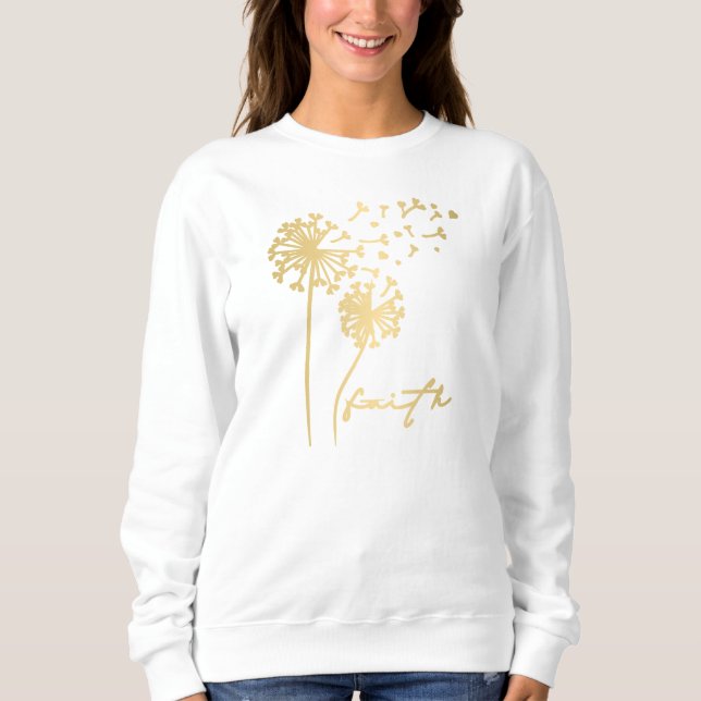 Faith Blooms: Dandelion Sweatshirt (Vorderseite)