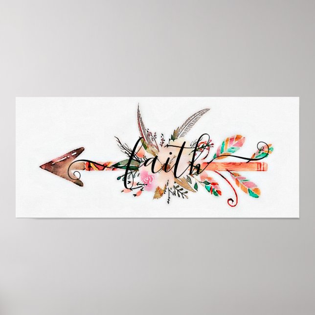 Faith Blumenpfeifenplakat Poster (Vorne)