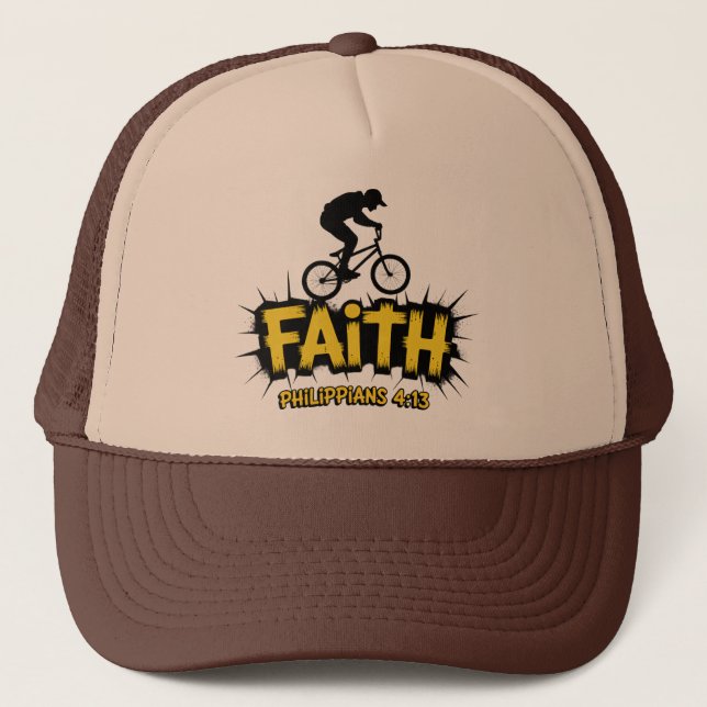 Faith BMX Christian Truckerkappe (Vorderseite)